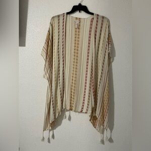 EUC Free People patterned kimono cardigan
